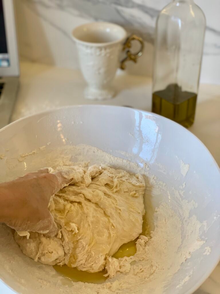 For making bread you need to knead the dough by hand for some minutes.